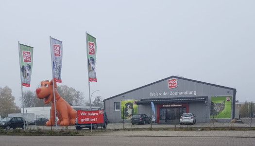 Außenansicht des ZOO & Co. Marktes in Walsrode